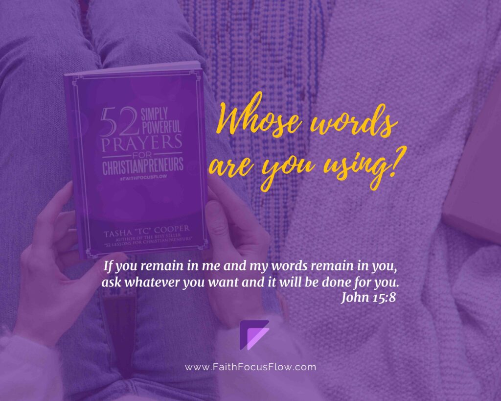Whose words are you using?