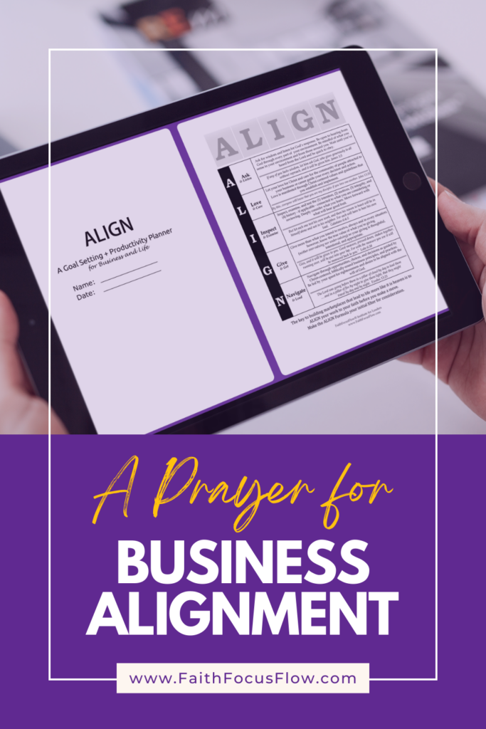 A Prayer for Business Alignment